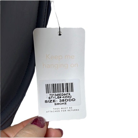 New With Tags LIVELY Purple Smoke Underwire Bra Women Size 38DDD - Picture 3 of 5